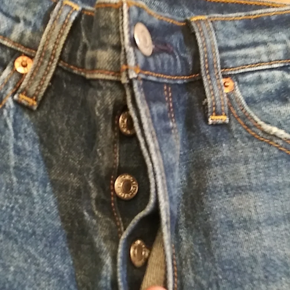 Levi's denim jeans.
